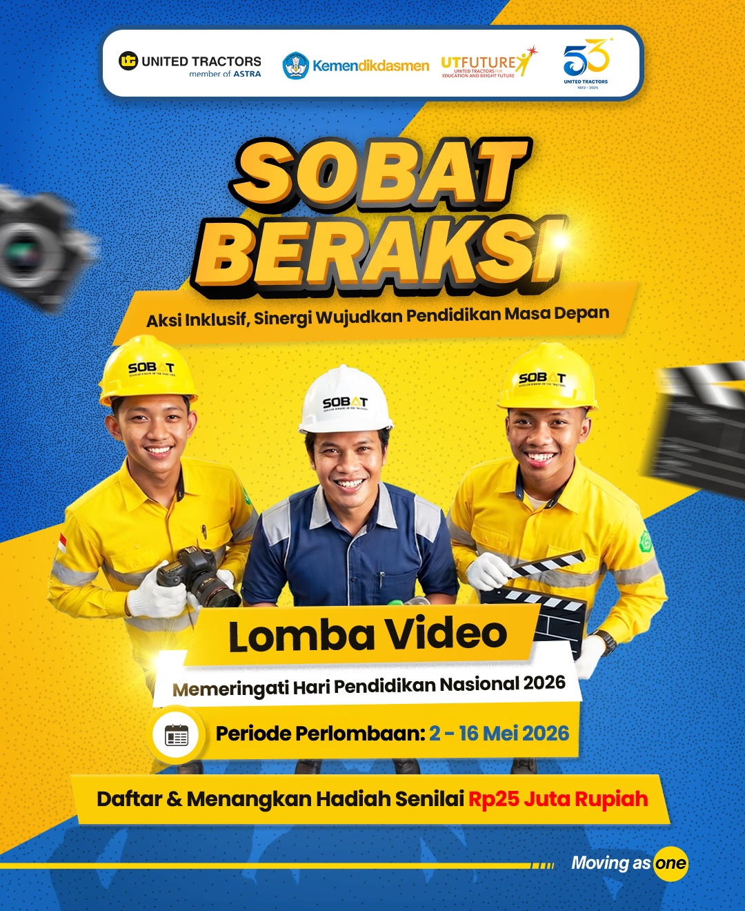 Sobat Beraksi 2026 : Kemendikdasmen x United Tractors